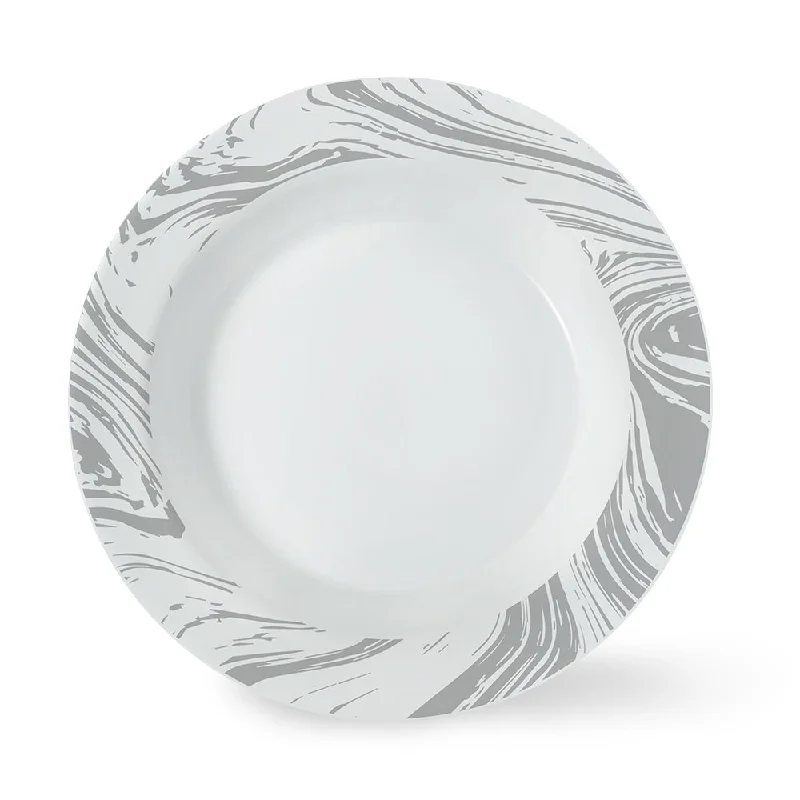 Larah by Borosil Marble Noodle / Soup Plate