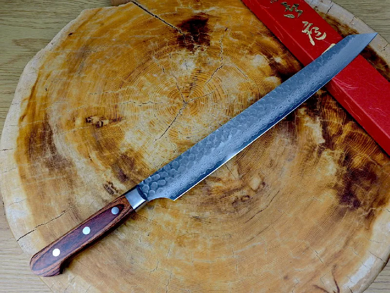 Sakai Jikko VG10 Core Damascus Steel Double-edged Sashimi (Kiritsuke) knife 30cm