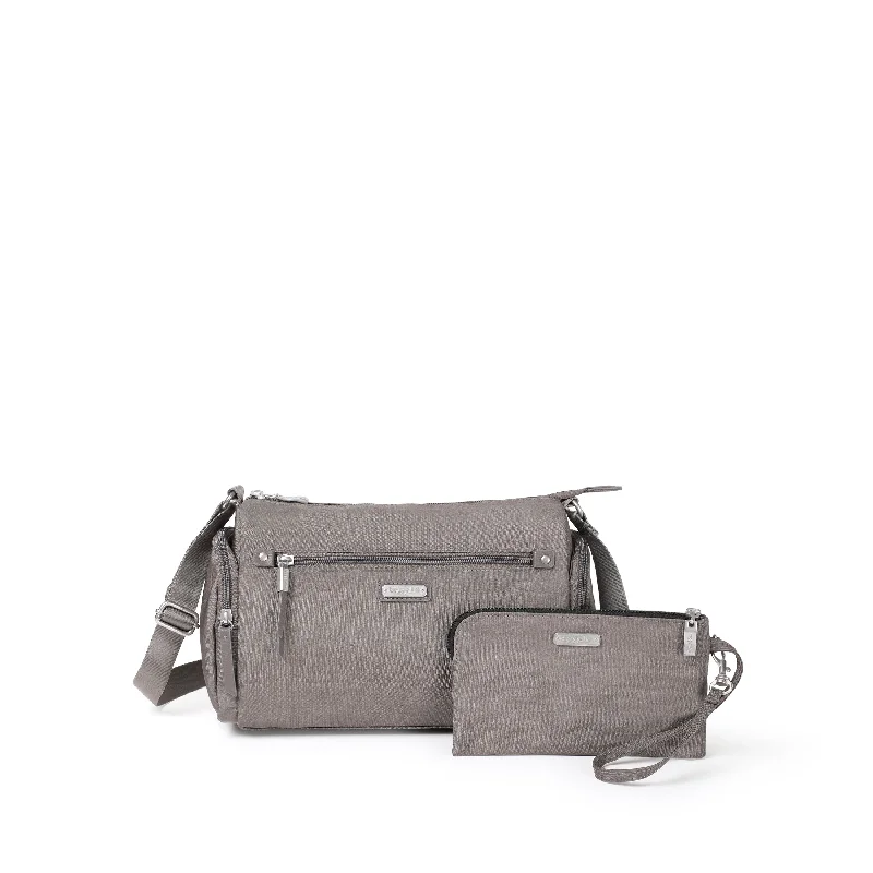 Baggallini Road Trip Hobo Bagg - Sterling Shimmer