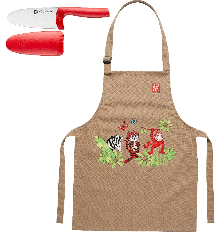 ZWILLING TWINNY Kids Chef’s Knife and Apron 2-pc set