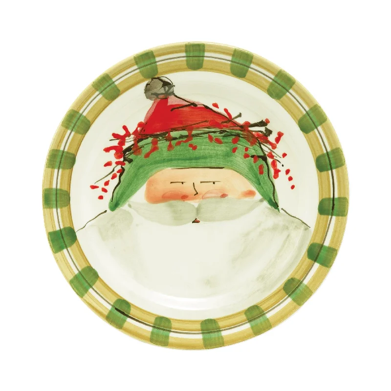 Old St. Nick Dinner Plate - Green Hat