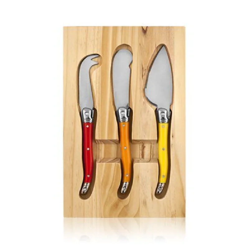 True Sunnyside Cheese Knives & Cutting Board