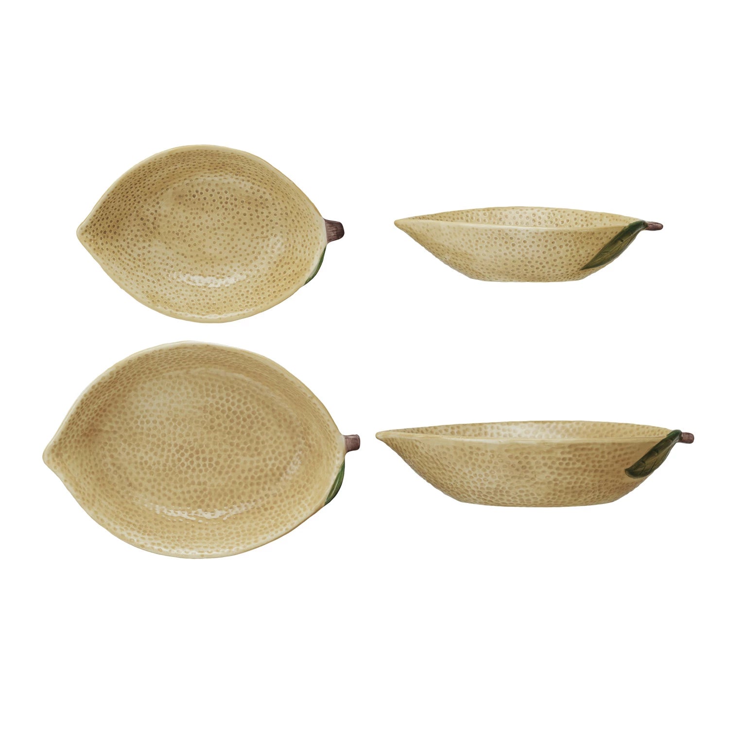 Stoneware Lemon Bowls