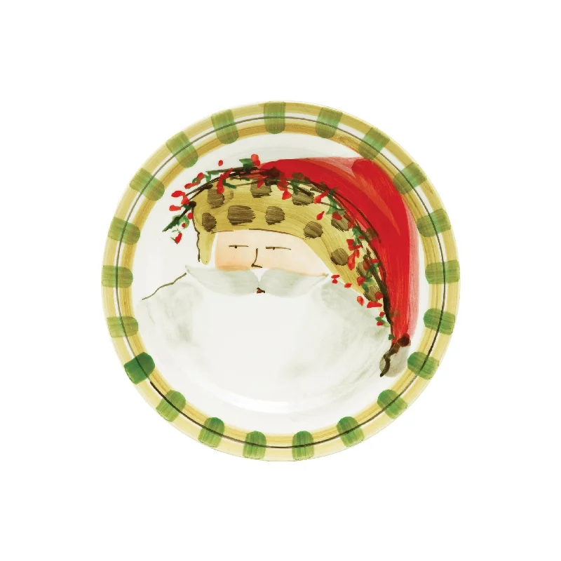 Old St. Nick Round Salad Plate - Animal Hat