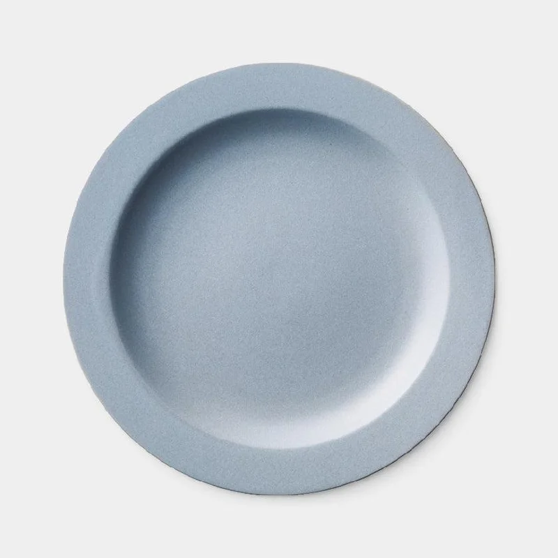 [DISHES] 24 CM ROUND DISH (MATTE LIGHT GRAY)   | MINO WARES | MARUMO TAKAGI