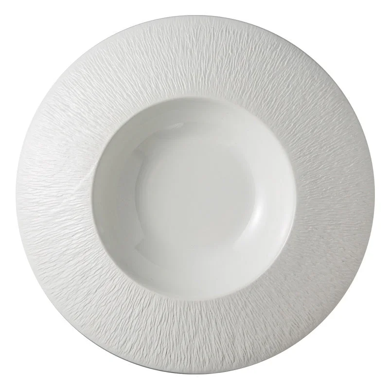 White Straw Hat Plate