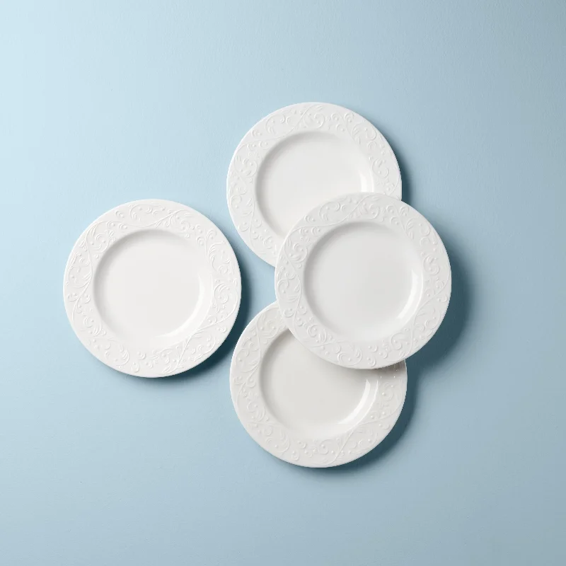 Opal Innocence Carved 4-Piece Accent Plate Set