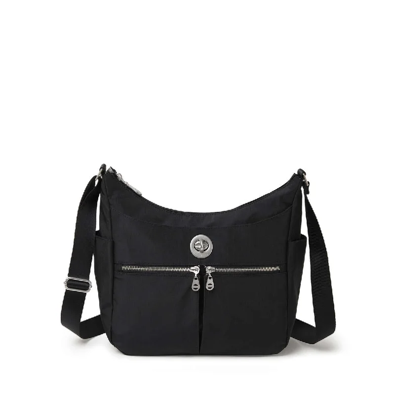 Baggallini Bristol RFID Crossbody Hobo Bag - Black