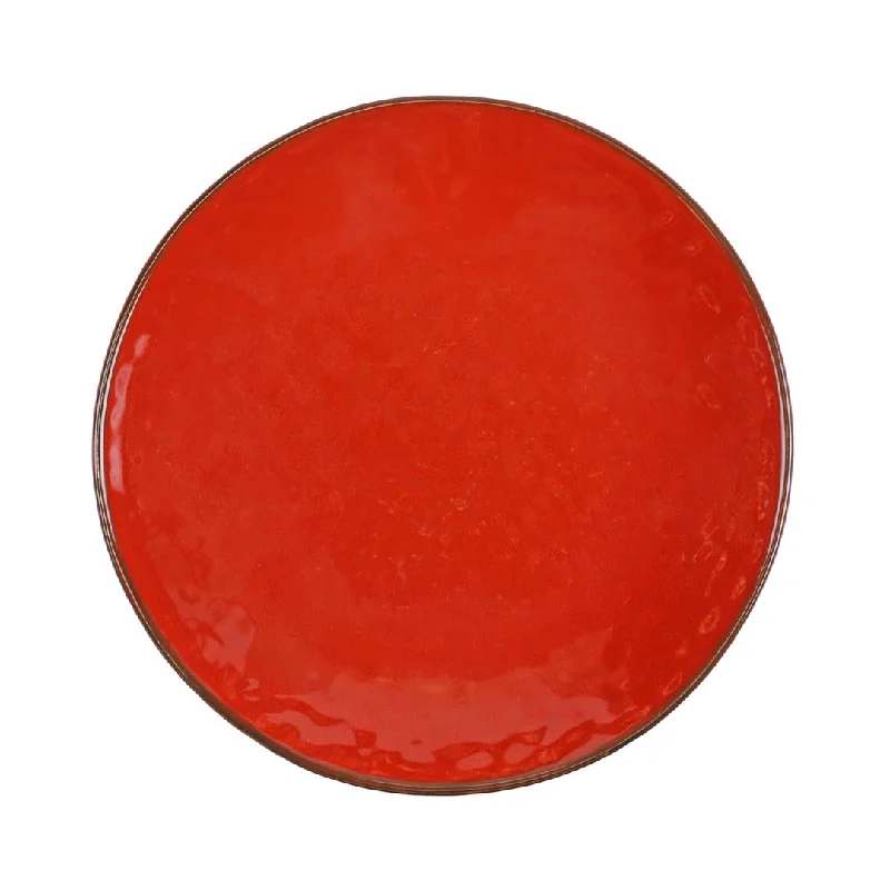 [Clearance] Siena Red Textured Coupe Plate 9.4" dia