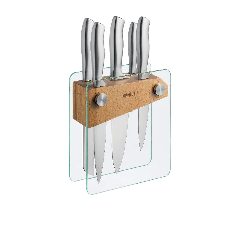 Avanti Tempo 6 Piece Knife Block Set