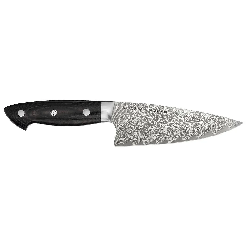 Zwilling Bob Kramer Euroline Damascus Collection SG2 Stainless Steel Chef's Knife, 6-Inches