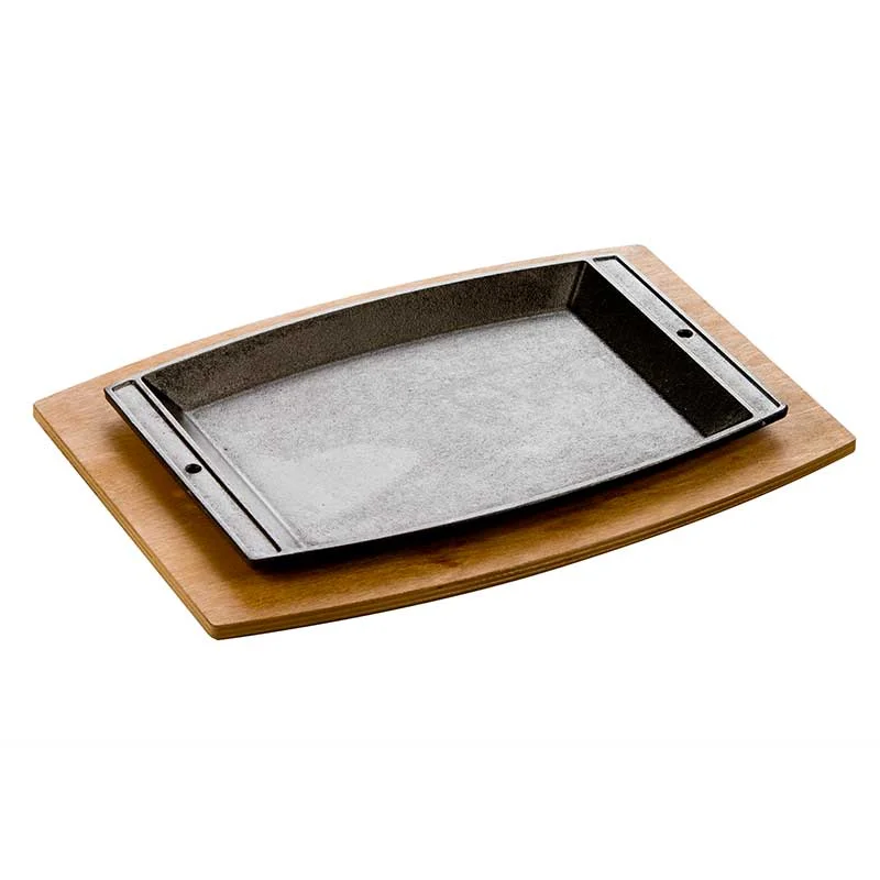 Lodge 11.6" x 7.8" Rectangle Sizzle Platter Set with Underliner