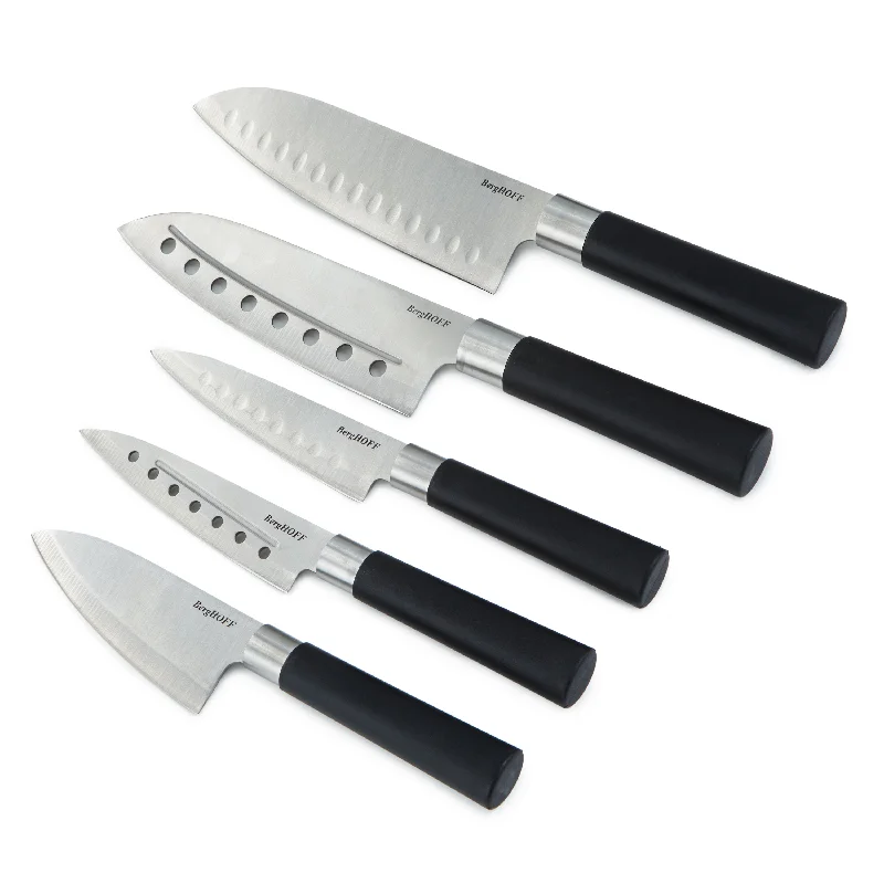 BergHOFF DiNA Codon 5pc Stainless Steel Santoku Set