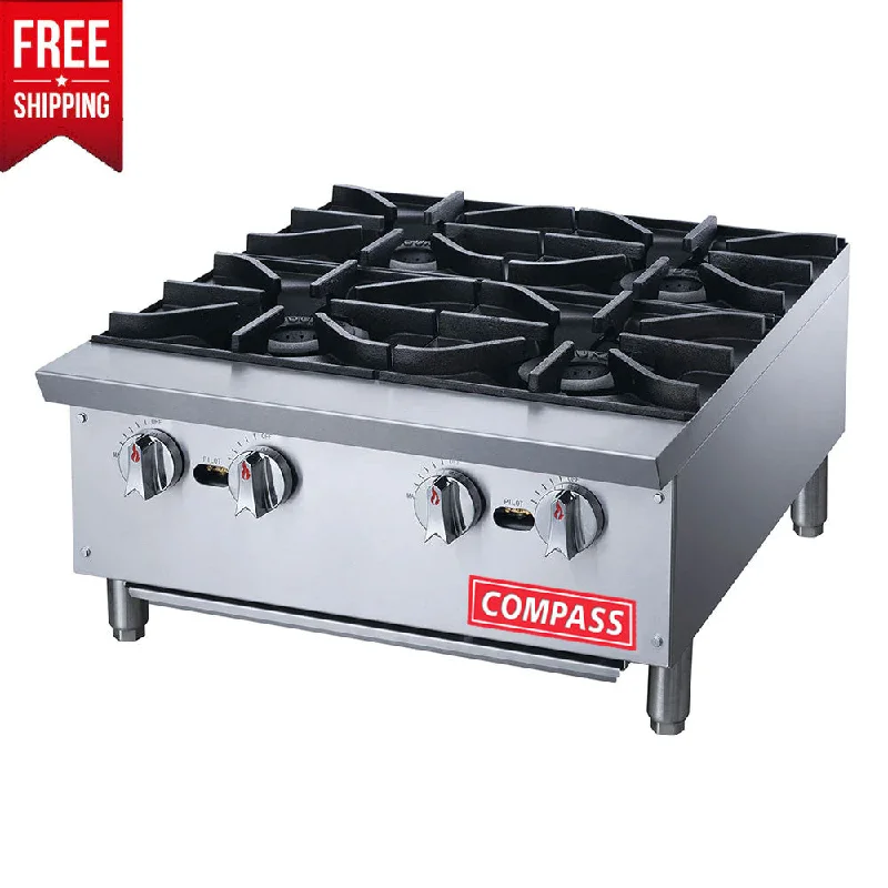 Compass PLG-DCHPA24 Hot Plate with 4 Open Burners