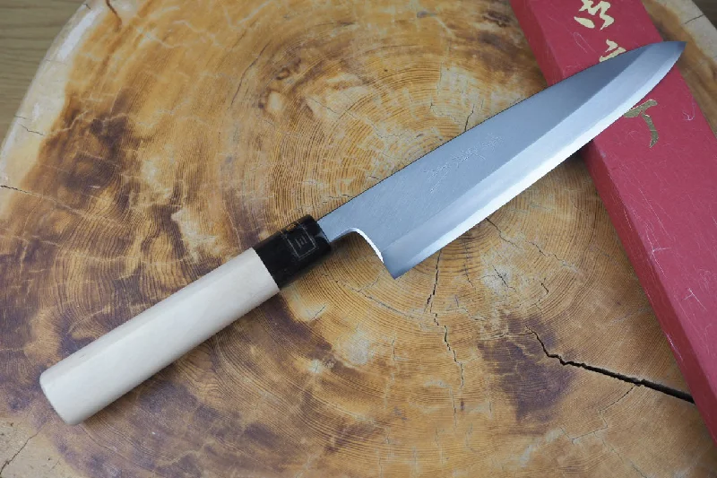 Sakai Jikko "Ginsan" Silver-3 Steel Mioroshi knife 21cm