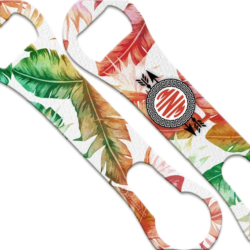 Colorful Palms - Monogram V-Rod® Bottle Opener