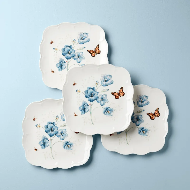 Butterfly Meadow Square 4pc Dinner Plates