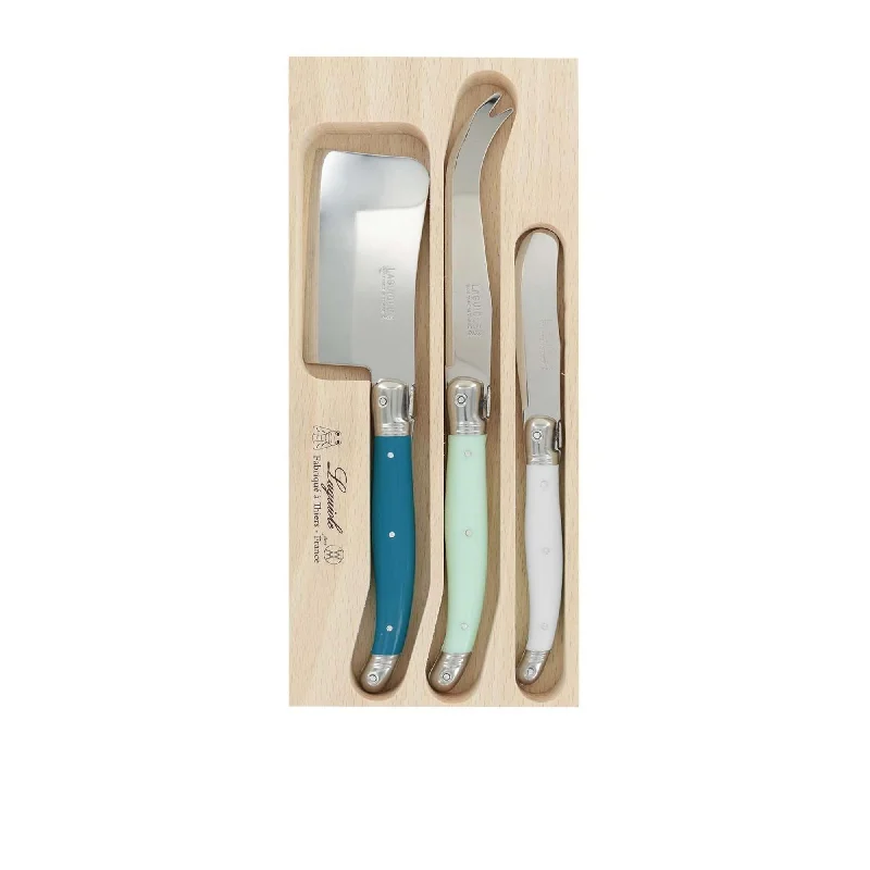 Laguiole by Andre Verdier Debutant Cheese Knife Set 3pc St.Tropez