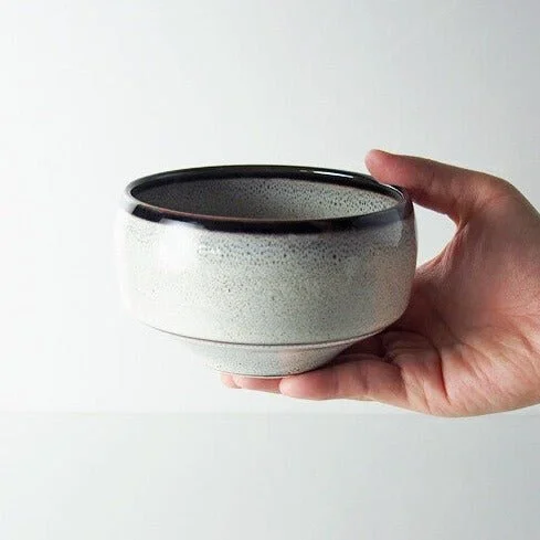 Saikai Ceramics: Hakuwan - Shiroyuzu, White Yuzu Porcelain Matcha Bowl with Gift Box