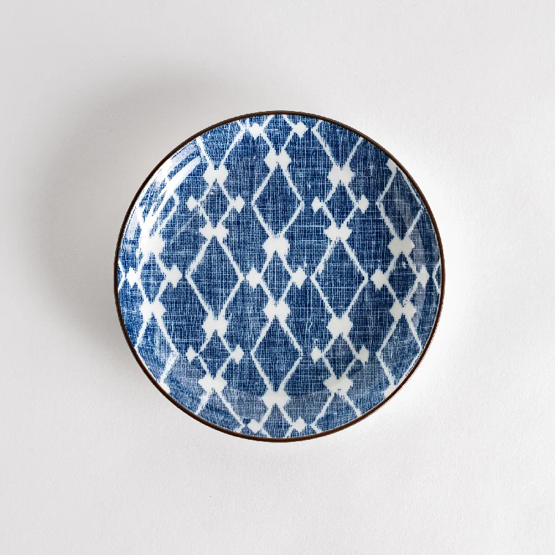 Diamond Lattice Dessert Plate