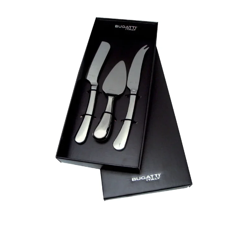 Bugatti Settimocielo Cheese Set 3pc Chrome