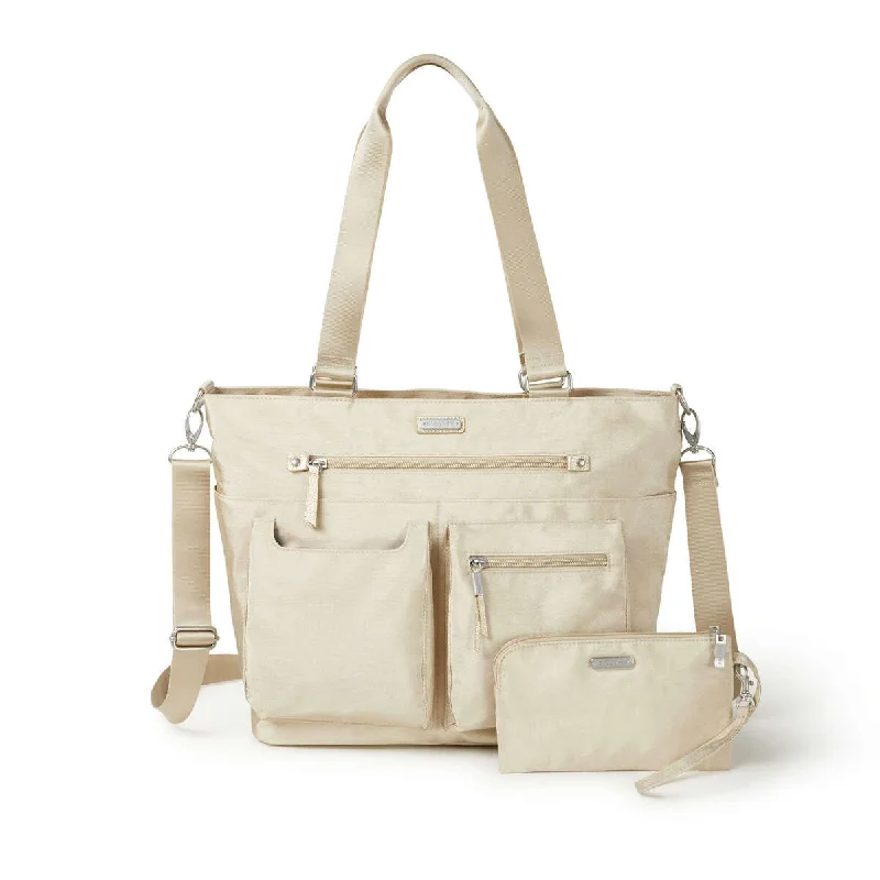 Baggallini Any Day Tote with Wristlet - Champagne