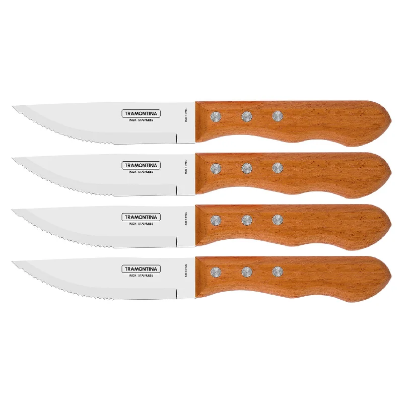 Tramontina Churrasco 4-Piece Jumbo Steak Knife Set