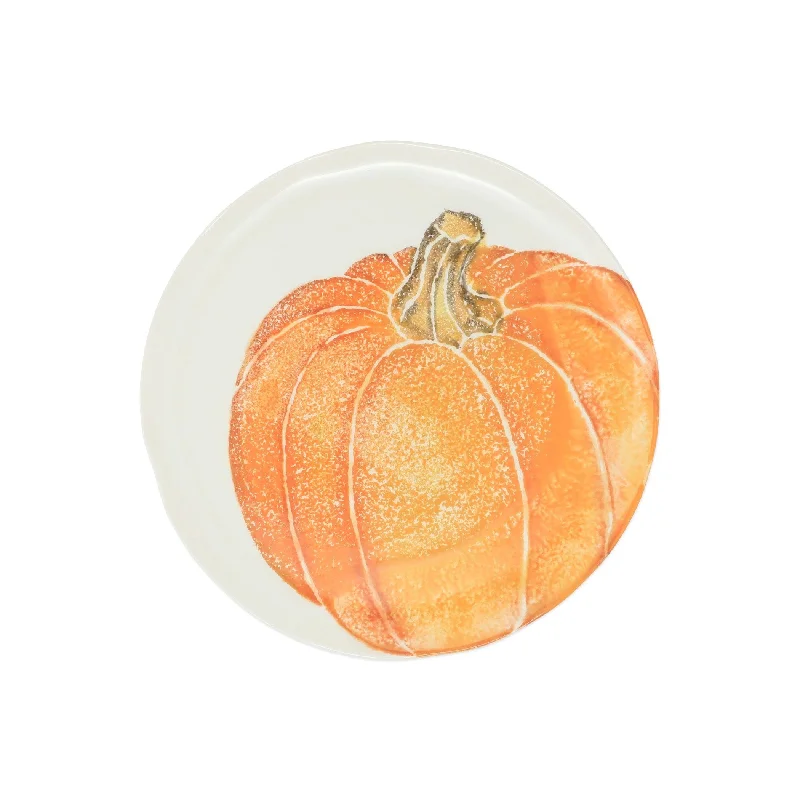 Pumpkins Salad Plate - Orange Medium Pumpkin