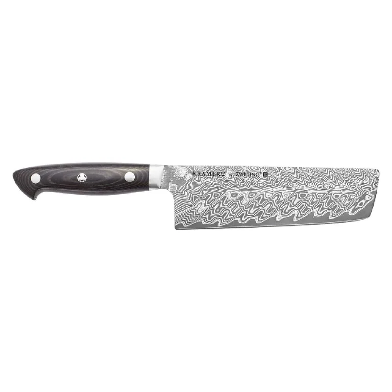 Zwilling Bob Kramer Euroline Damascus Collection SG2 Stainless Steel Nakiri Knife, 6.5-Inches