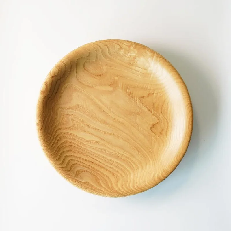 [LARGE PLATE (PLATTER)] CHESTNUT TREE (CURRY DISH) | WOODWORKING