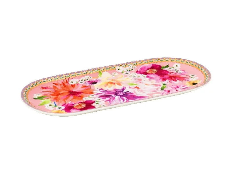 Maxwell & Williams Teas & C's Dahlia Daze Platter 25x12cm Pink GB