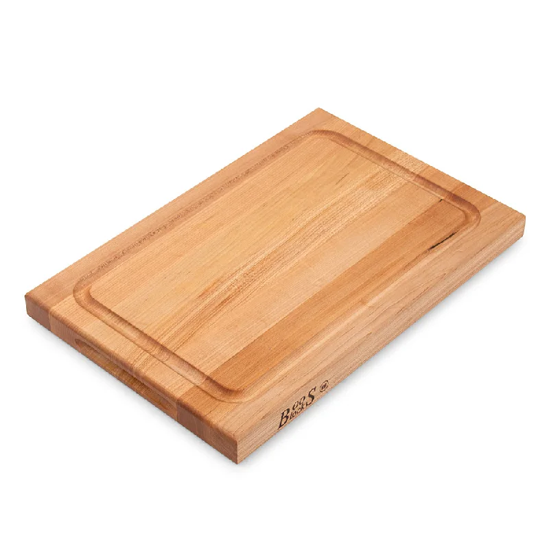 John Boos Maple BBQ Cutting Board with Juice Groove 1-1/2" Thick, BBQBD