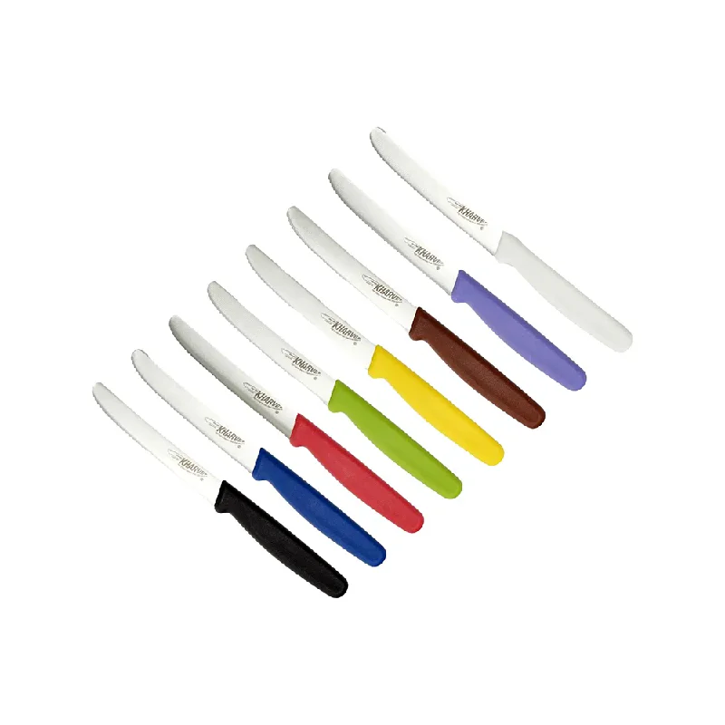 Kharve Utility / Tomato Knife 10cm  Colour Range Sold Individually