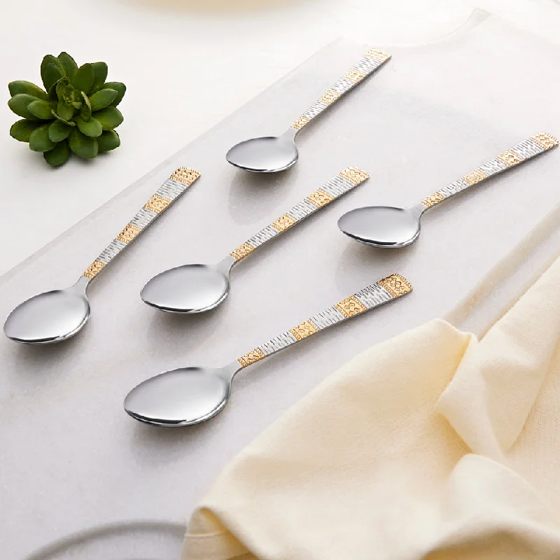 Borosil Gold Tea Spoon, Set of 6