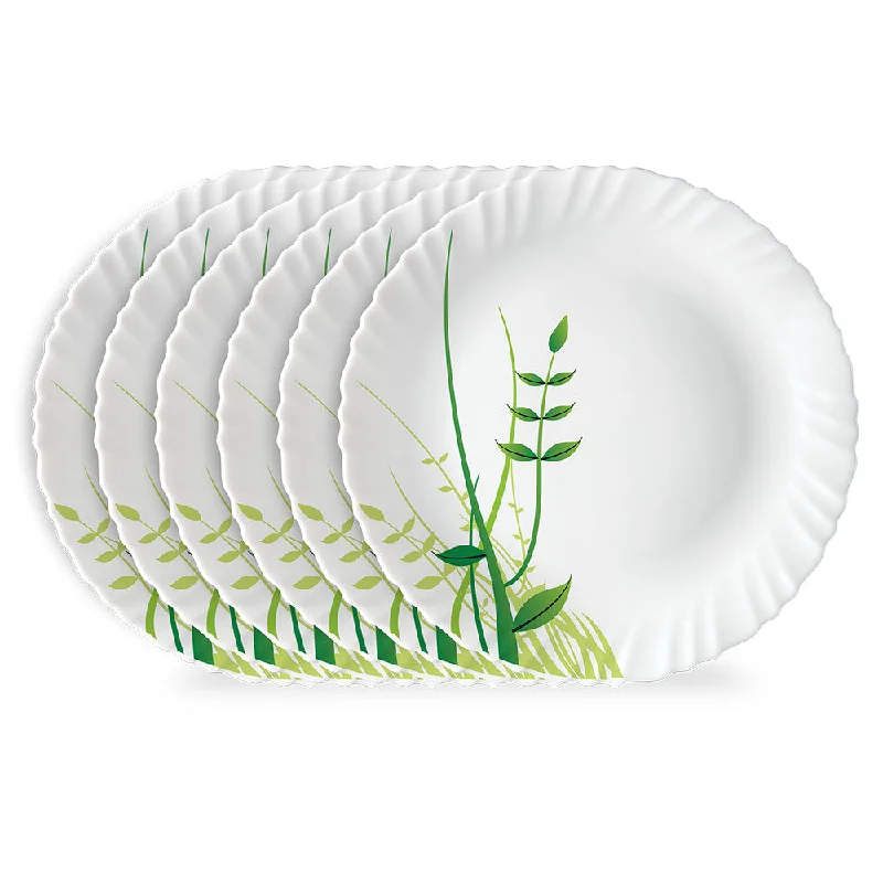 Larah by Borosil Green Herbs Full Plate Set