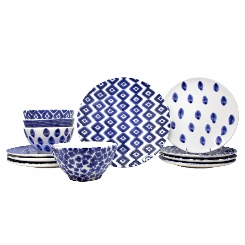 Santorini Assorted 12-Piece Place Setting