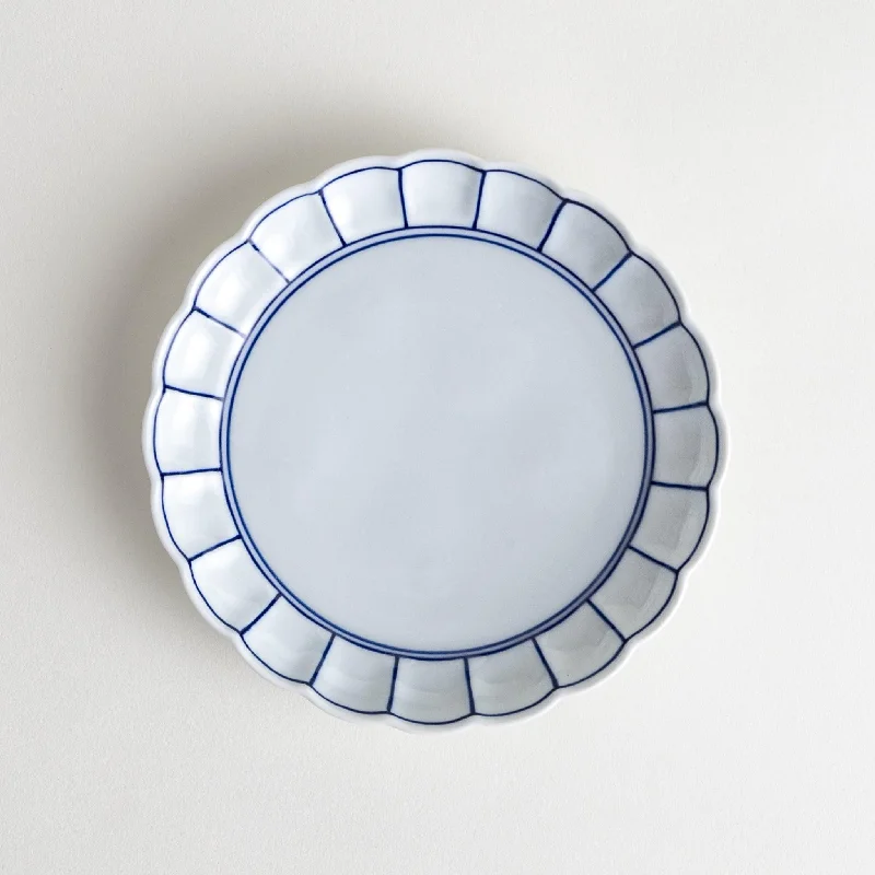 Scalloped Edge Dessert Plate