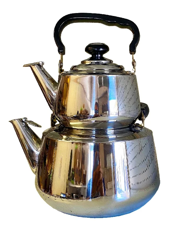 Double Kettle with Strainer - Stainless Steel - Kitchenware (Ketri)