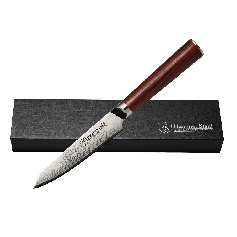 Hammer Stahl Damascus Series Cutlery | 5" Utility