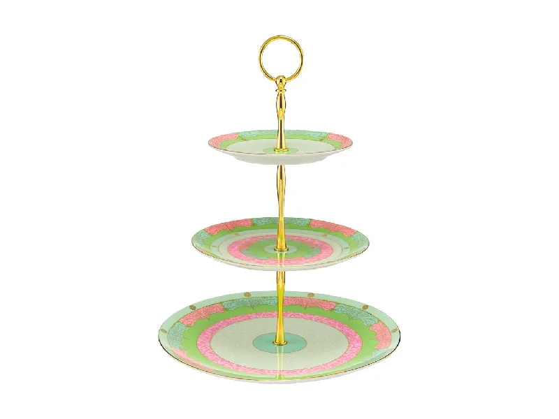 Maxwell & Williams Wicked Pink Goes Good With Green 3 Tiered Cake Stand Elphaba Gift Boxed