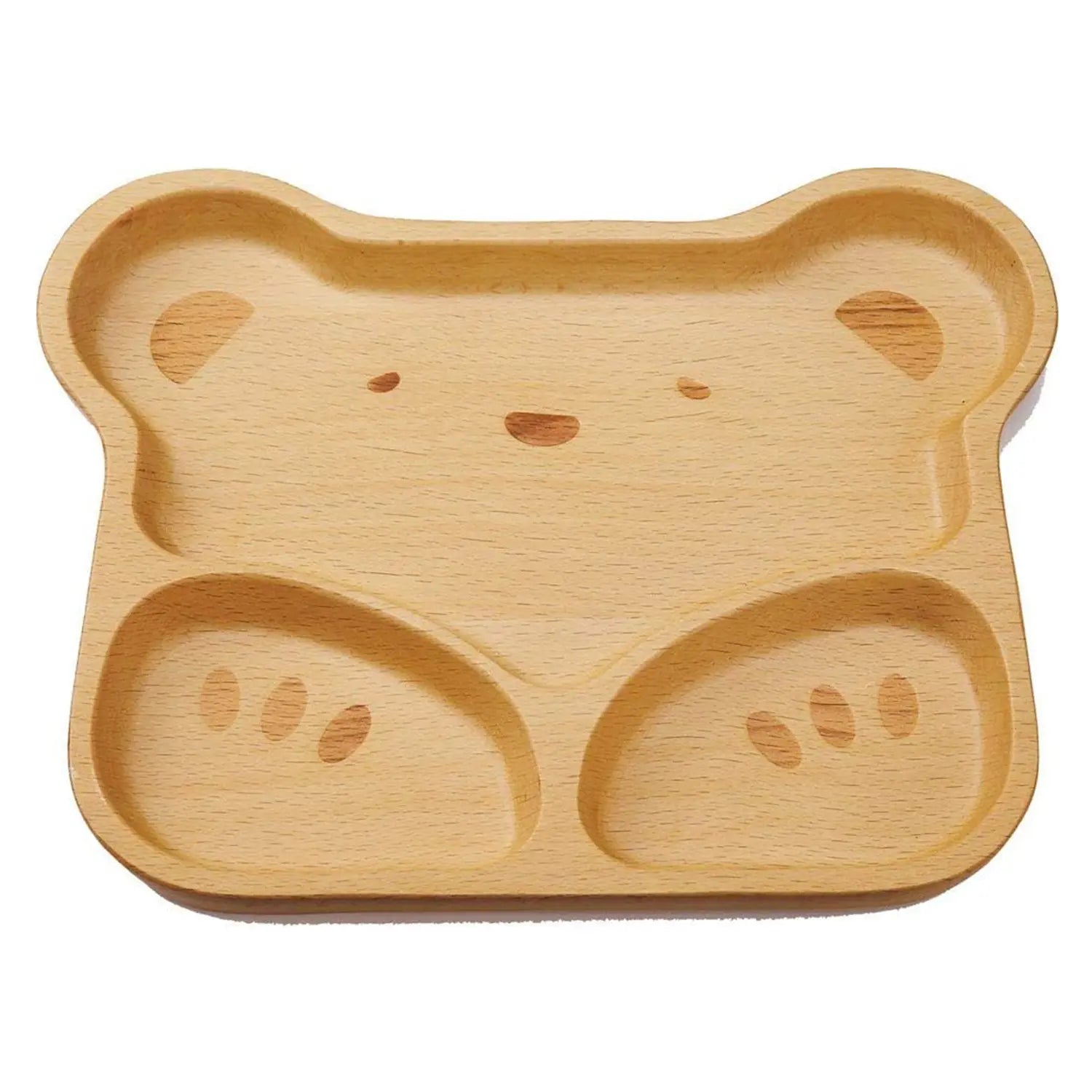 Marujyu Beechwood Kids Plate Bear