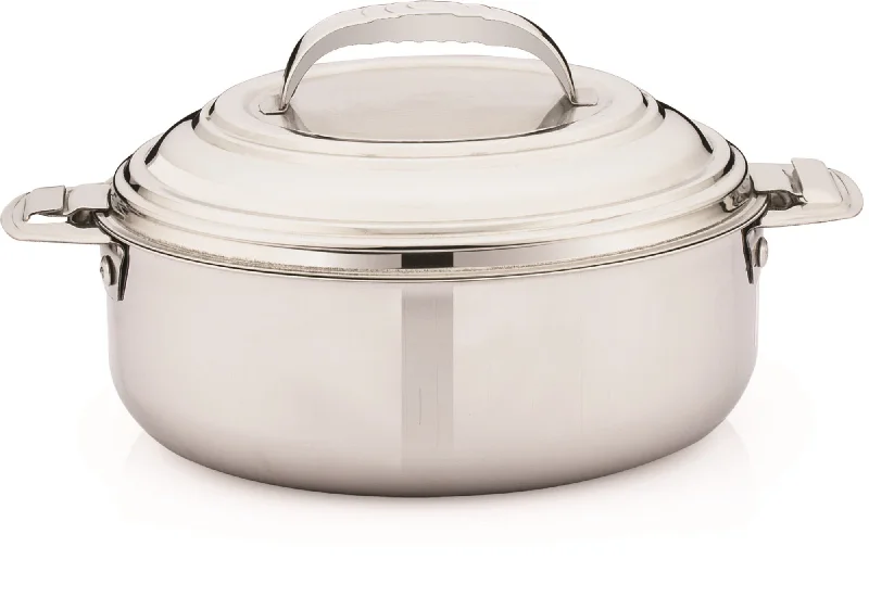 Coconut Stainless Steel Miroir Plain Casserole - 1 Unit - Capacity - 2500ML