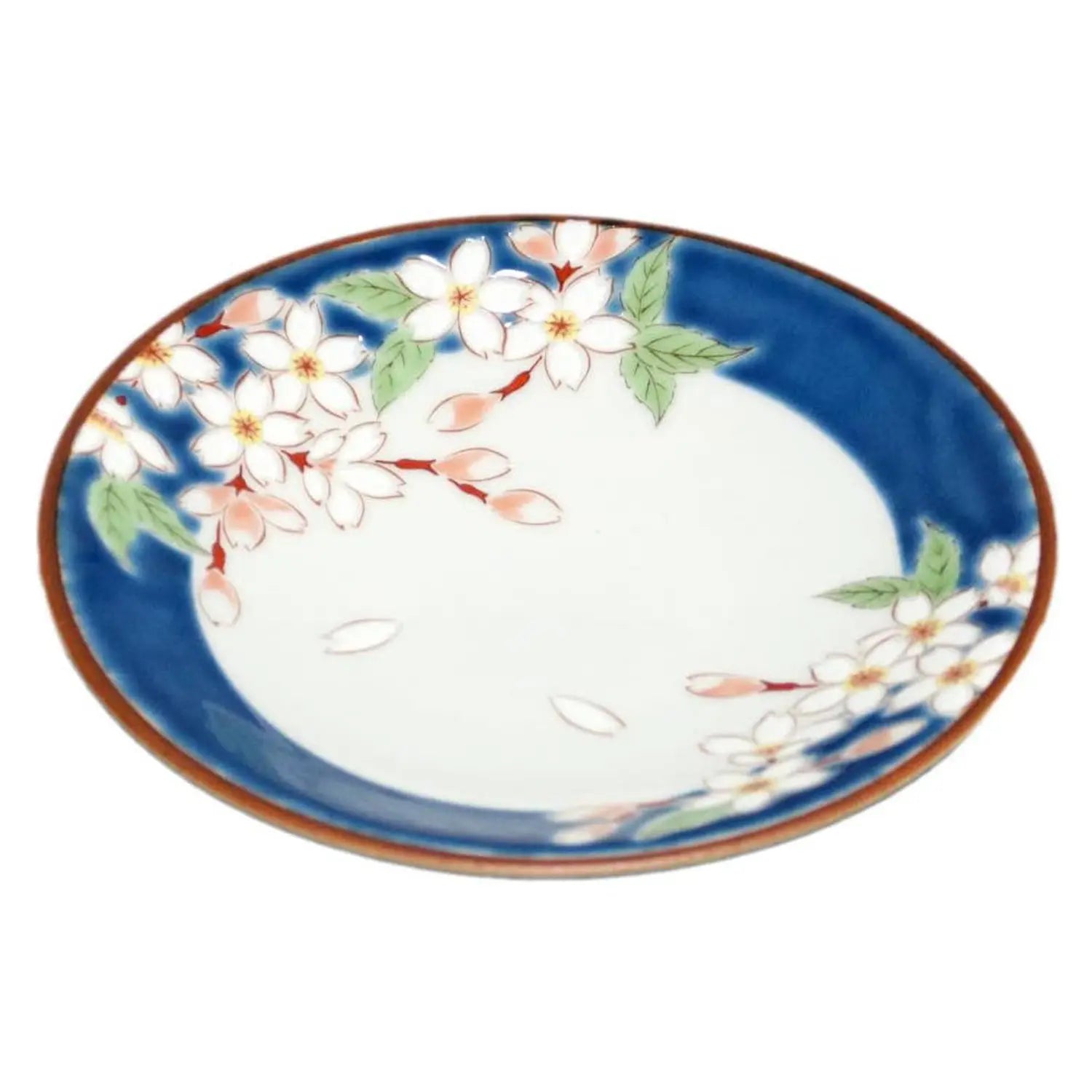 SEIKOU SHIKI-NO-HANA Kutani Porcelain Plate 13.8cm Sakura