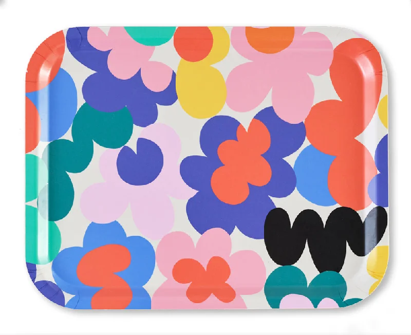 Floral Burst Rectangular Tray by Wrap