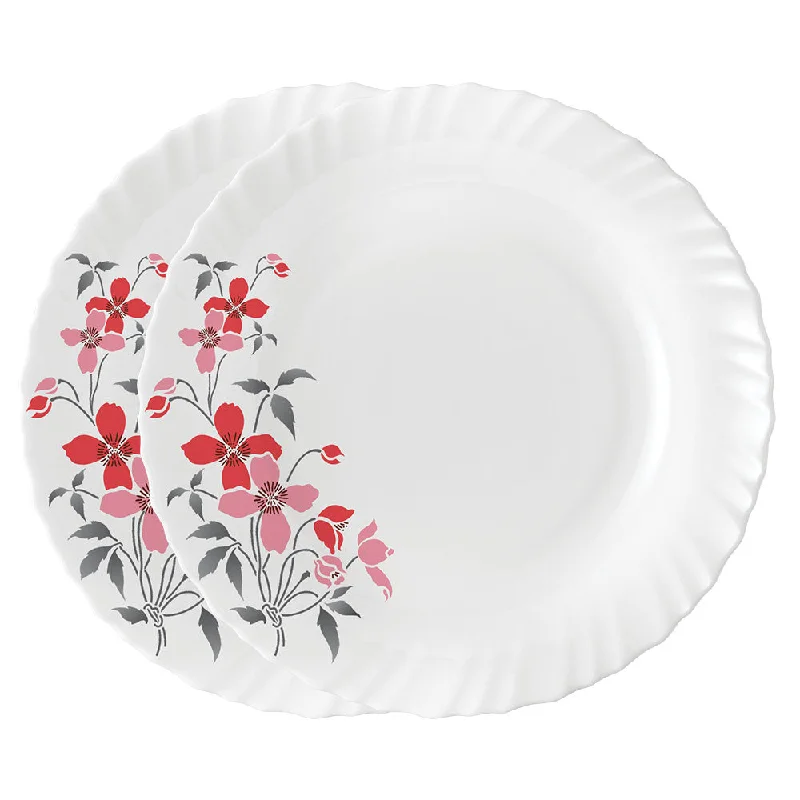 Larah by Borosil Fiore Noodle / Soup Plate Set