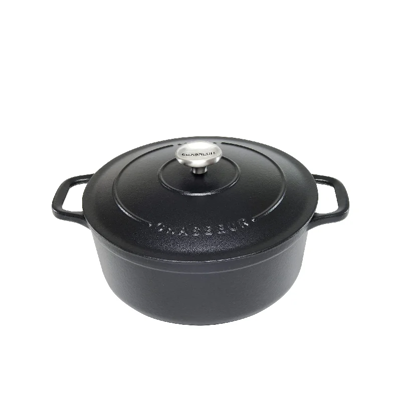 Chasseur Round French Oven 20cm 2.5 litre Matte in Black