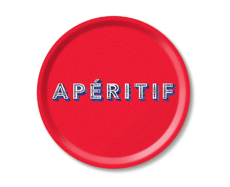 Round Word Tray - Apéritif - by Jamida