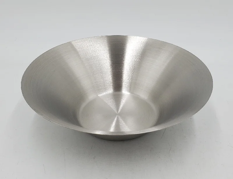 8.5"x3.25" S/S ROUND BOWL - 1 QT - SILVER