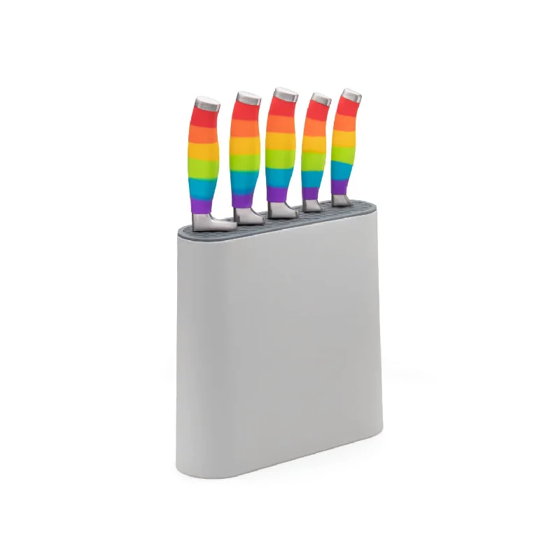 Taylor's Eye Witness 5-Piece Kitchen Knife Block Set - Rainbow