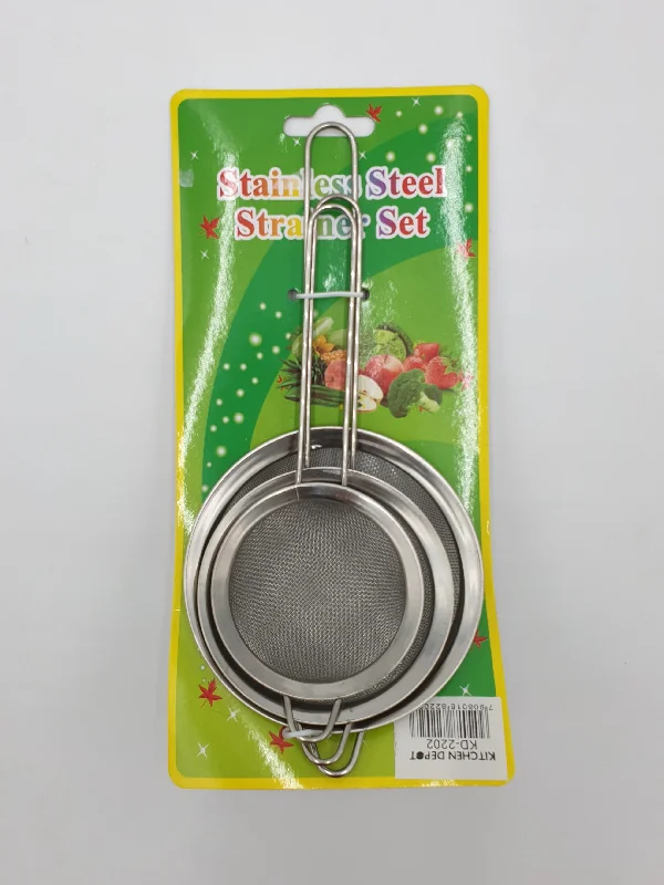 4.5", 4.75", 4" - 3PC S/S STRAINER-MEDIUM